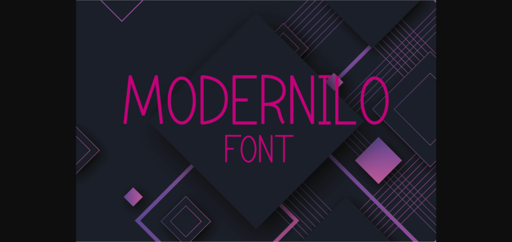 Modernilo Font Poster 3