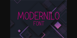 Modernilo Font Poster 1