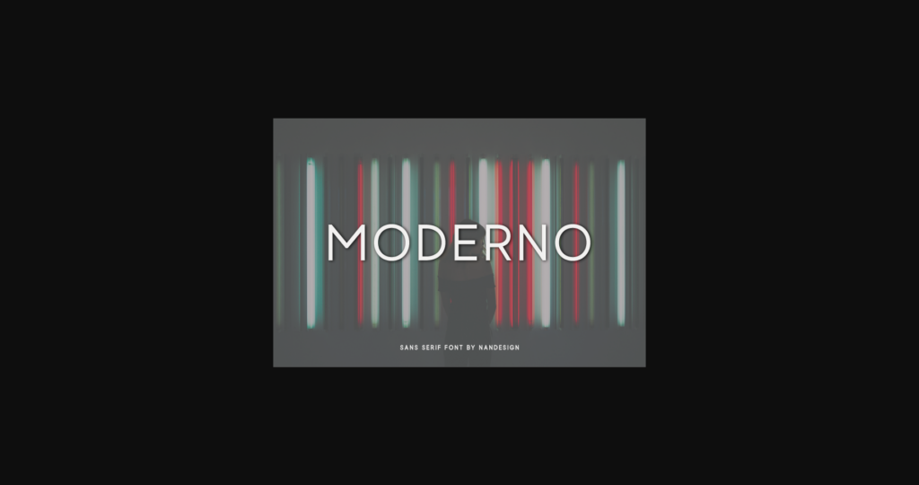 Moderno Font Poster 3