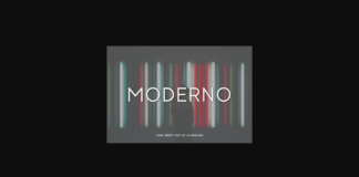 Moderno Font Poster 1