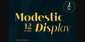 Modestic Display Font Poster 1