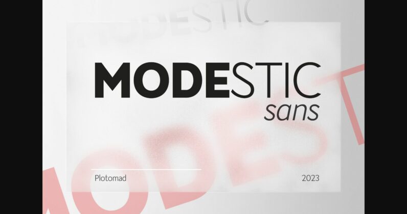 Modestic Font Poster 1