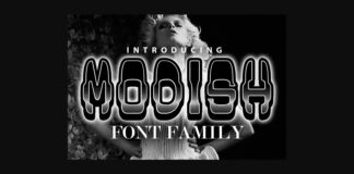 Modish Font Poster 1