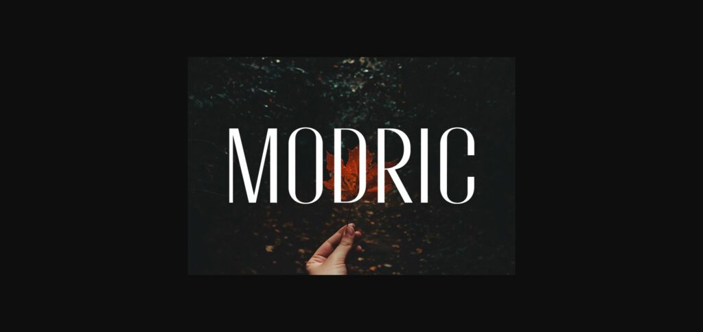 Modric Font Poster 3