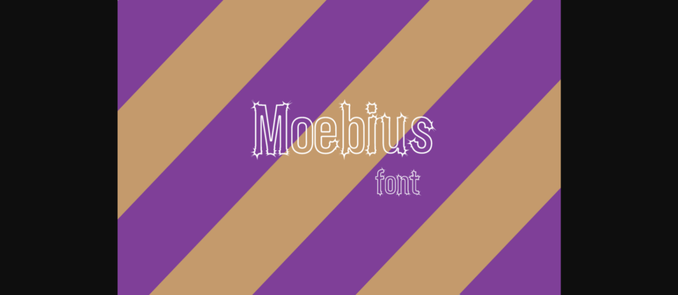 Moebius Font Poster 3