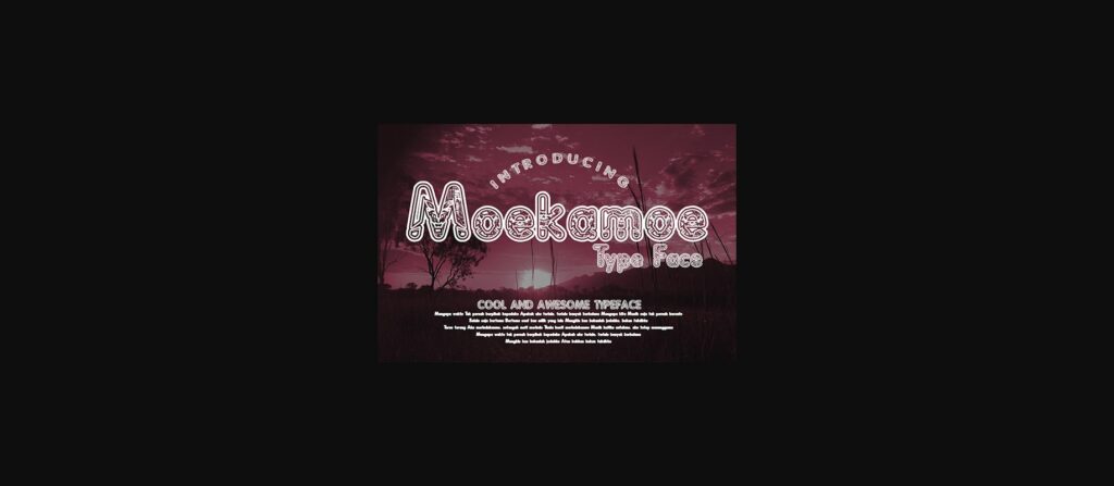 Moekamoe Font Poster 3