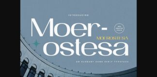 Moerostesa Font Poster 1