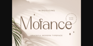 Mofance Font Poster 1