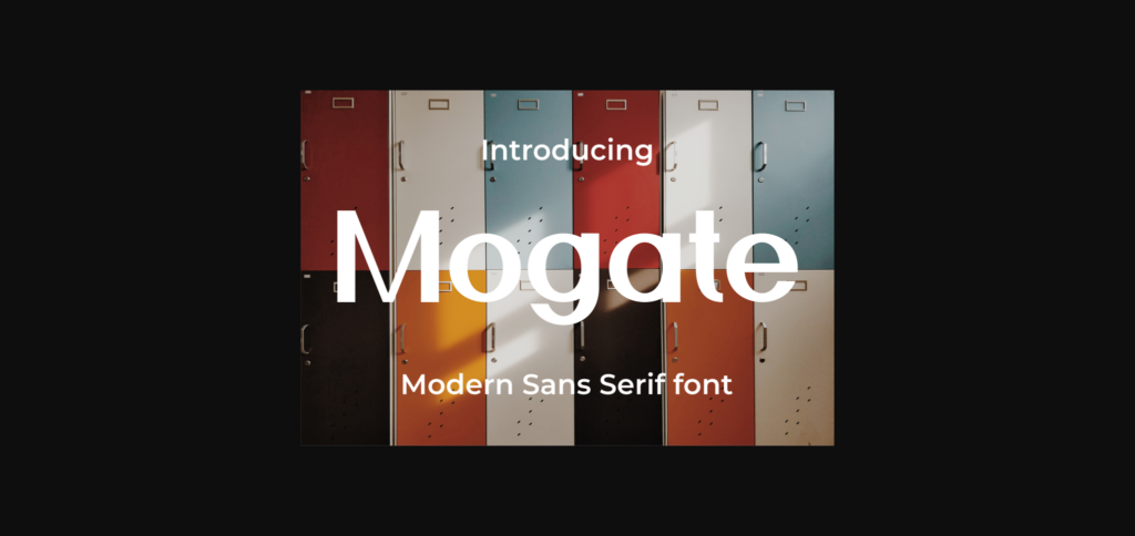 Mogate Font Poster 1