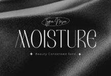 Moisture Font Poster 1