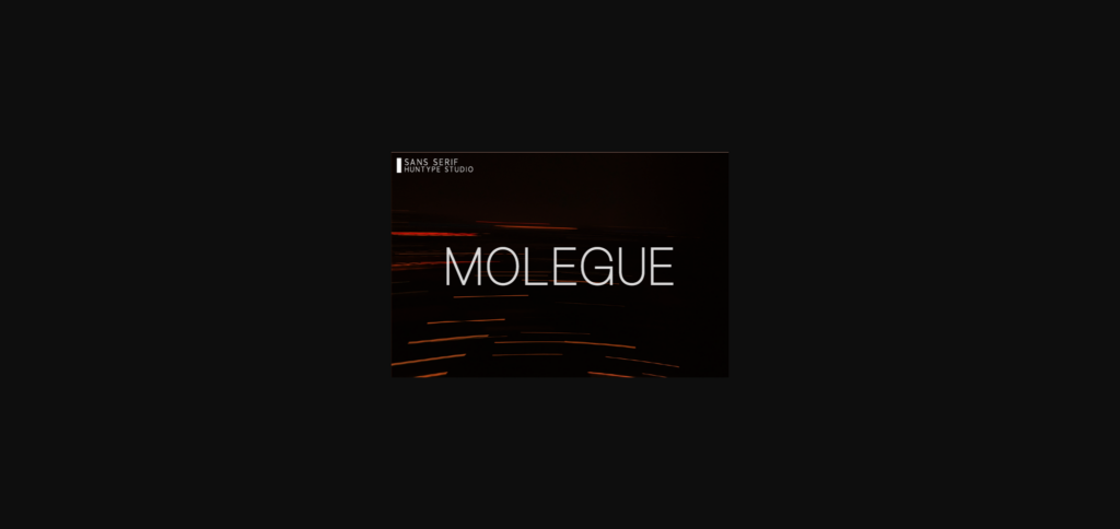 Molegue Font Poster 3