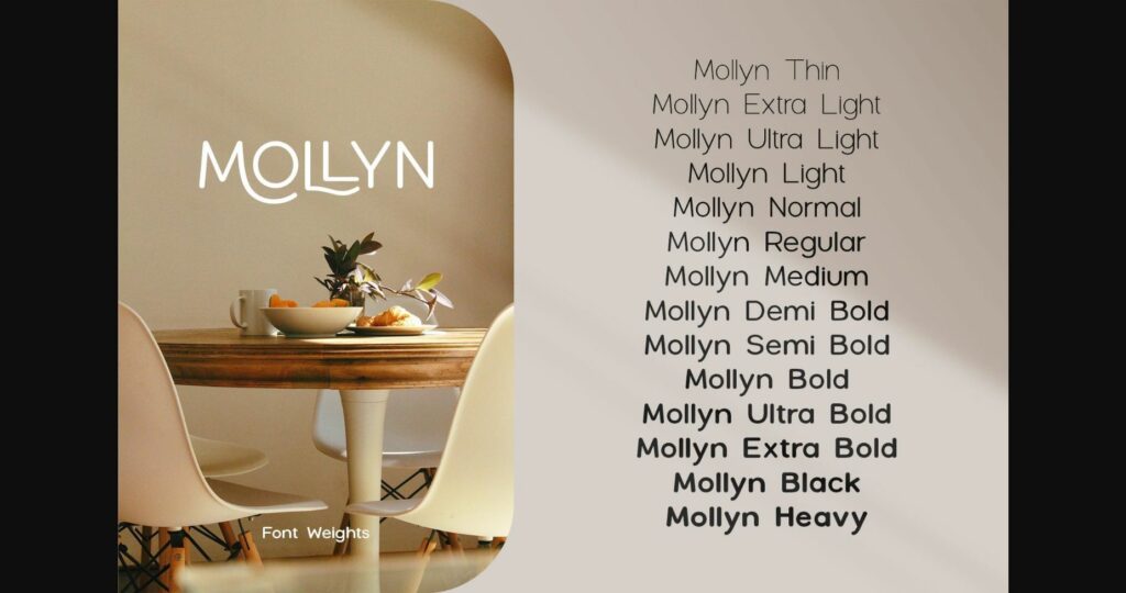 Mollyn Font Poster 10