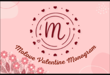 Molove Valentine Monogram Font Poster 1