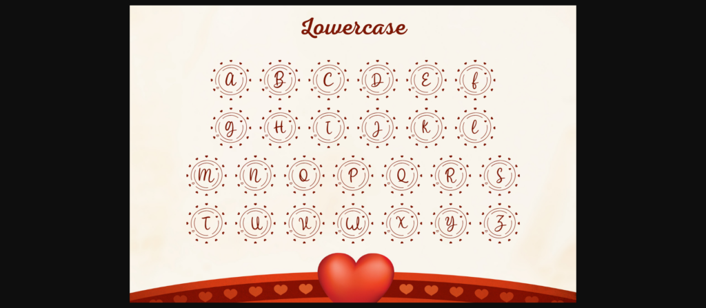 Molove Valentine Monogram Font Poster 8