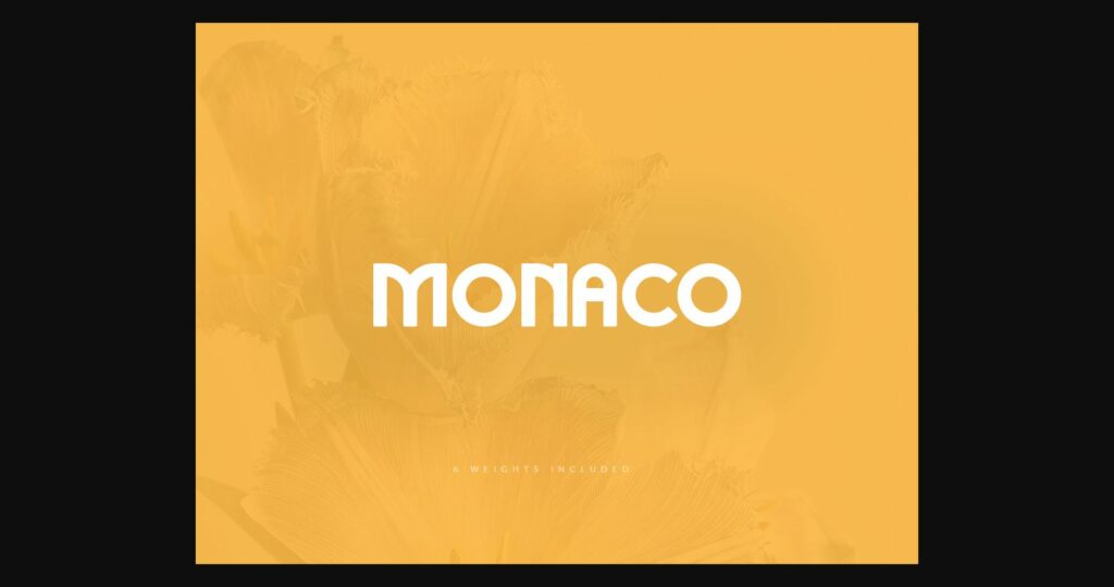 Monaco Font Poster 3