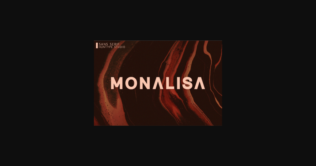 Monalisa Font Poster 3