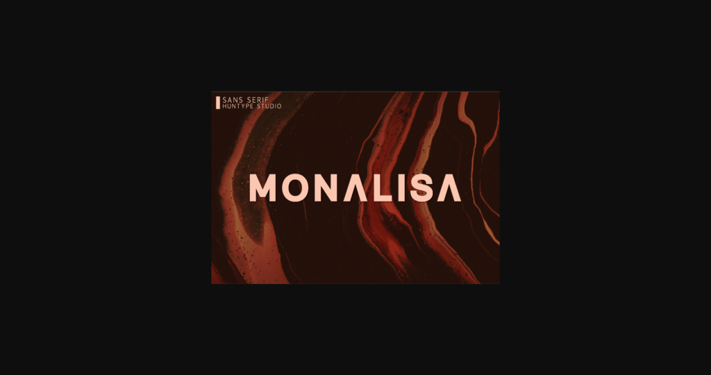 Monalisa Font Poster 1