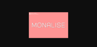 Monalise Font Poster 1