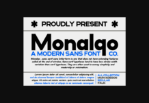 Monalqo Font Poster 1