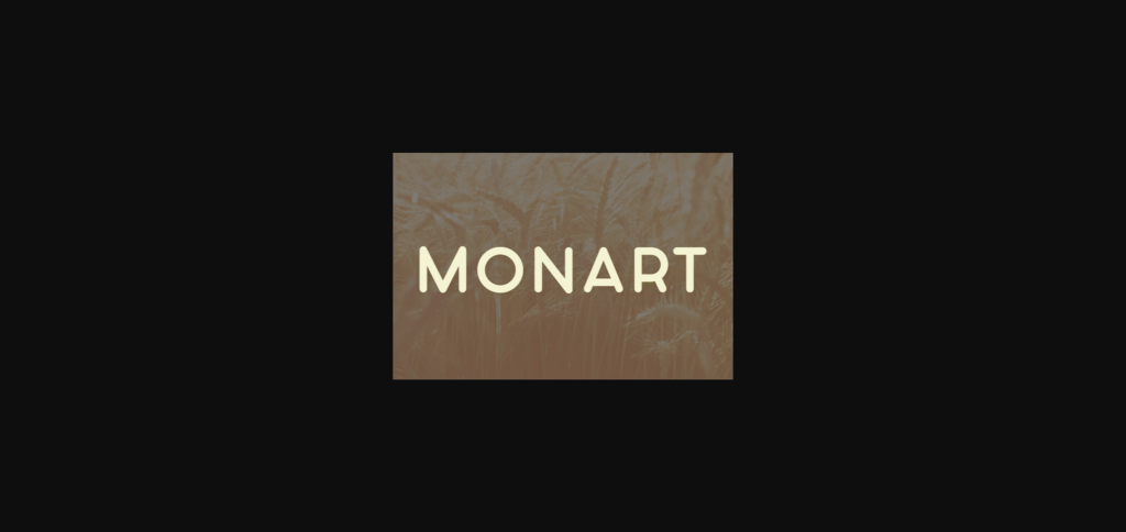 Monart Font Poster 3