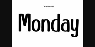 Monday Font Poster 1