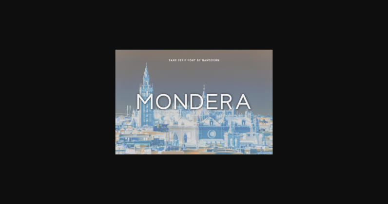 Mondera Font Poster 3