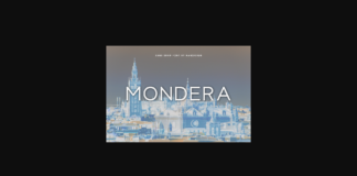 Mondera Font Poster 1