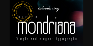 Mondriana Font Poster 1