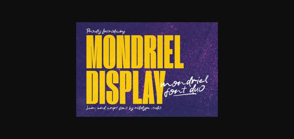 Mondriel Font Poster 1