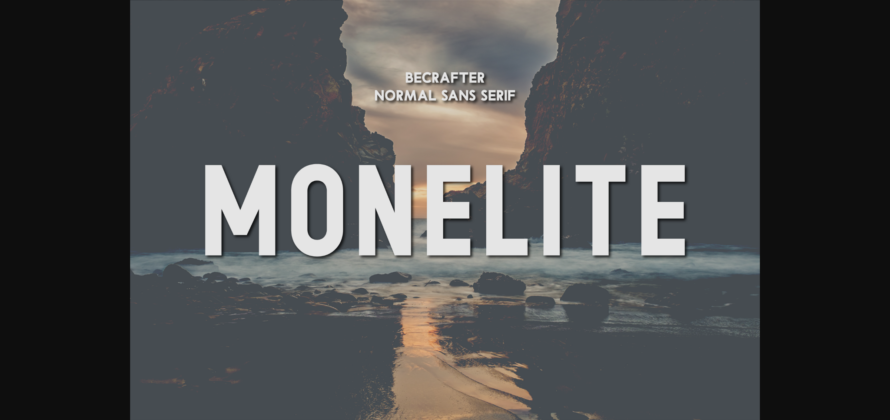 Monelite Font Poster 3