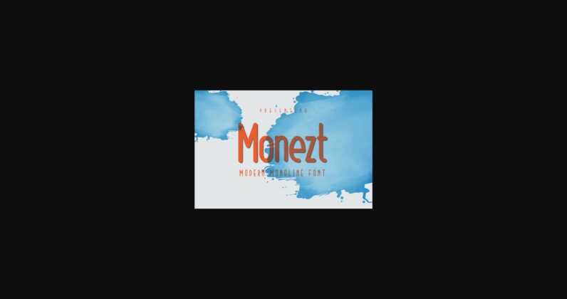 Monezt Font Poster 3