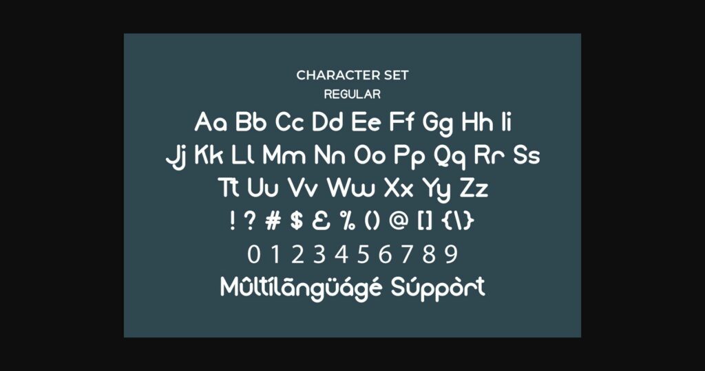 Monice Font Poster 5