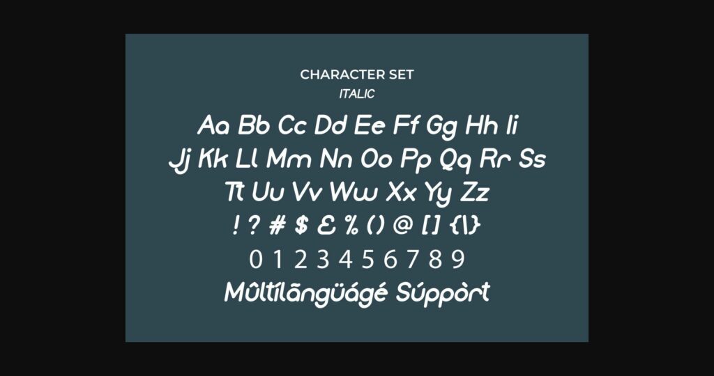 Monice Font Poster 7