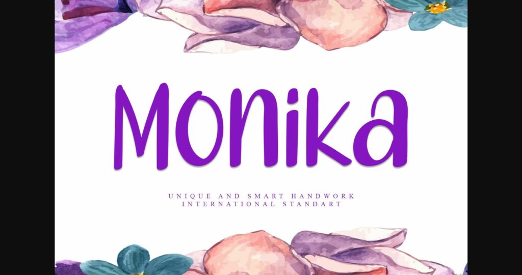 Monika Font Poster 3