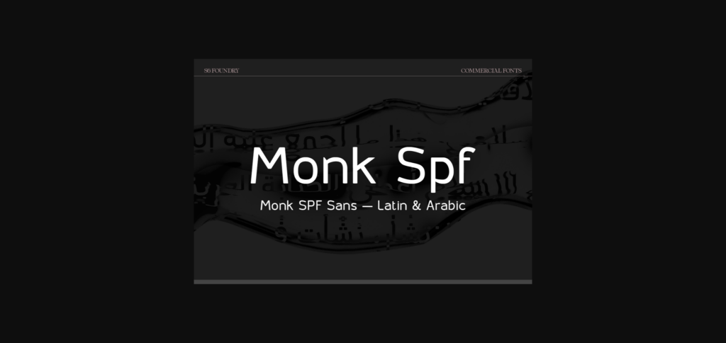 Monk Font Poster 3