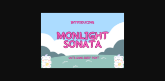 Monlight Sonata Font Poster 1