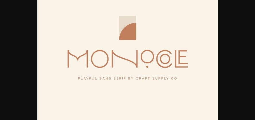 Monocole Font Poster 3