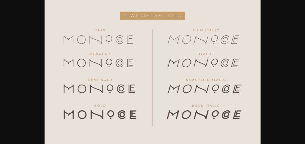 Monocole Font Poster 11