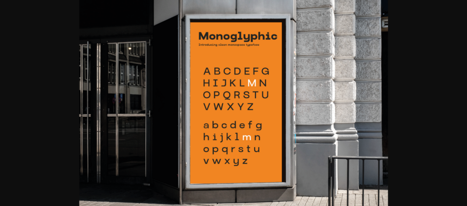 Monoglyphic Font Poster 7