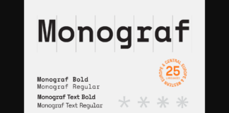 Monograf Font Poster 1