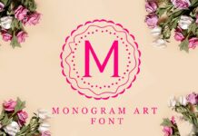 Monogram Art Font Poster 1