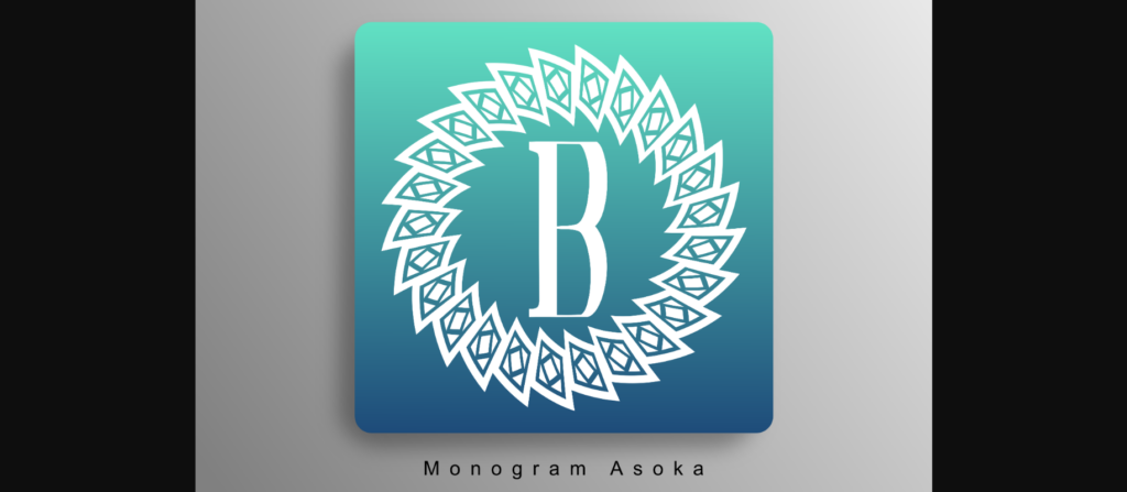 Monogram Asoka Font Poster 3