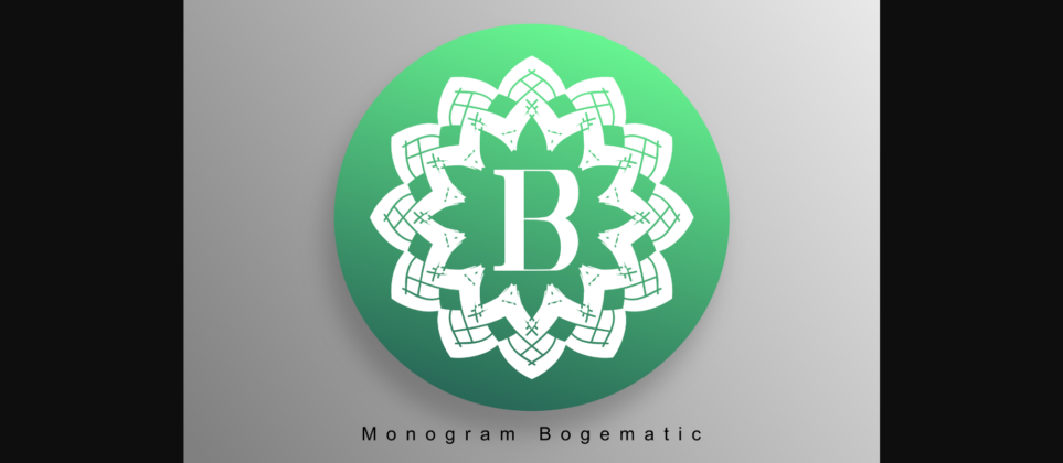 Monogram Bogematic Font Poster 3