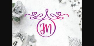 Monogram Decorative Font Poster 1