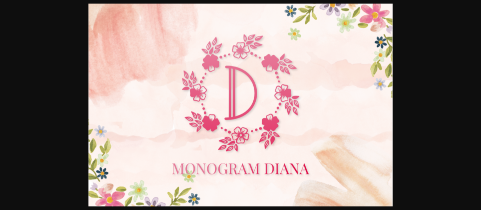 Monogram Diana Font - Font Canyon