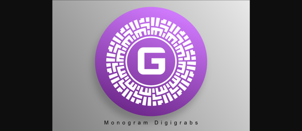 Monogram Digigrabs Font Poster 3