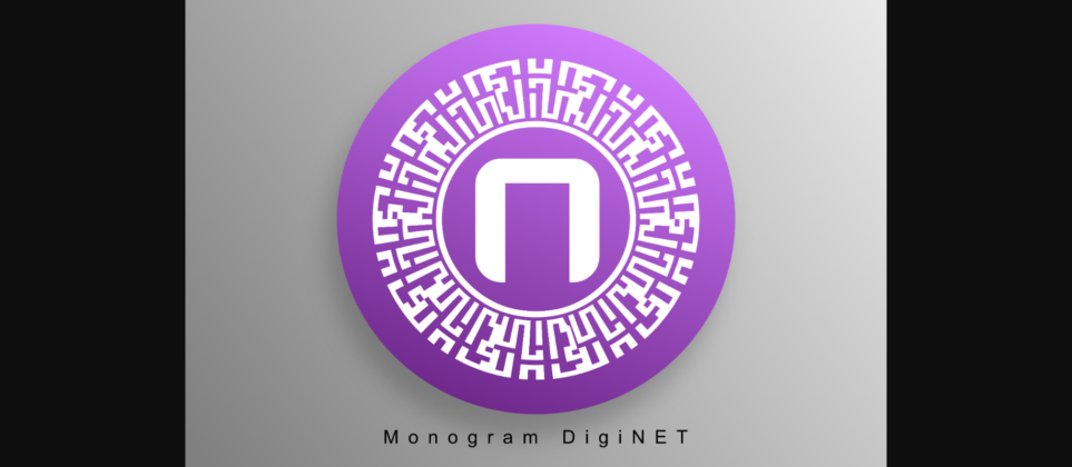 Monogram Diginet Font Poster 3