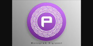 Monogram Digipast Font Poster 1