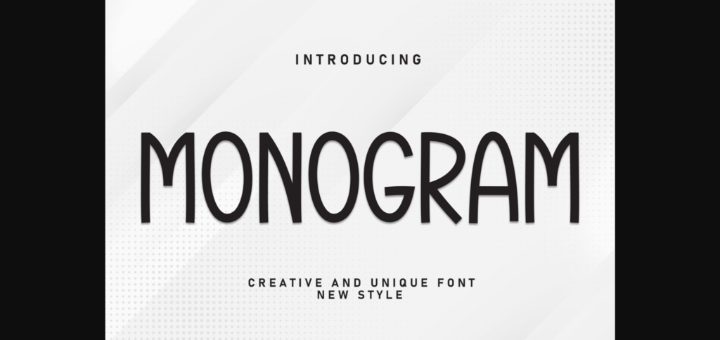 Monogram Font Poster 3