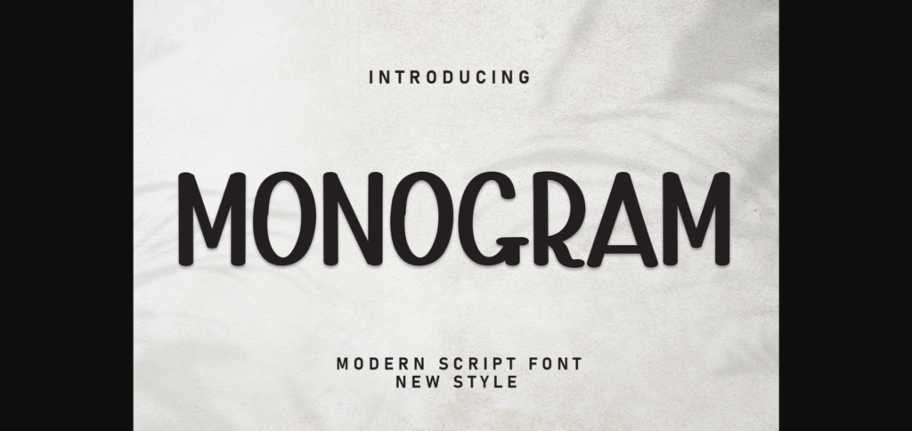 Monogram Font Poster 3